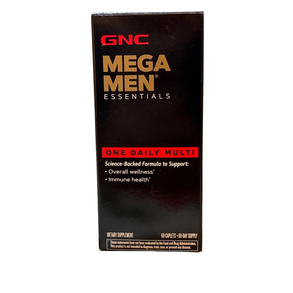 GNC Mega Men Essentials One Daily Multi, 60 Caplets
